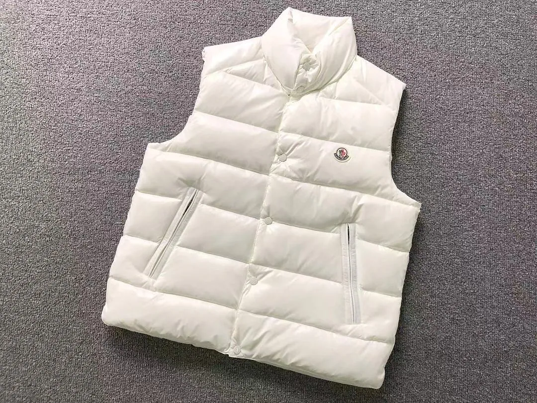 Moncler Black White Puffer Vest