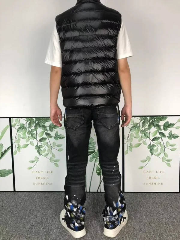 Moncler White Glossy Down Vest - view 1