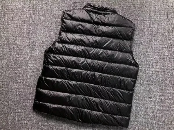 Moncler White Glossy Down Vest - view 4