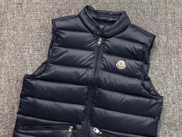 Moncler White Glossy Down Vest - view 7