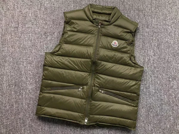 Moncler White Glossy Down Vest - view 8