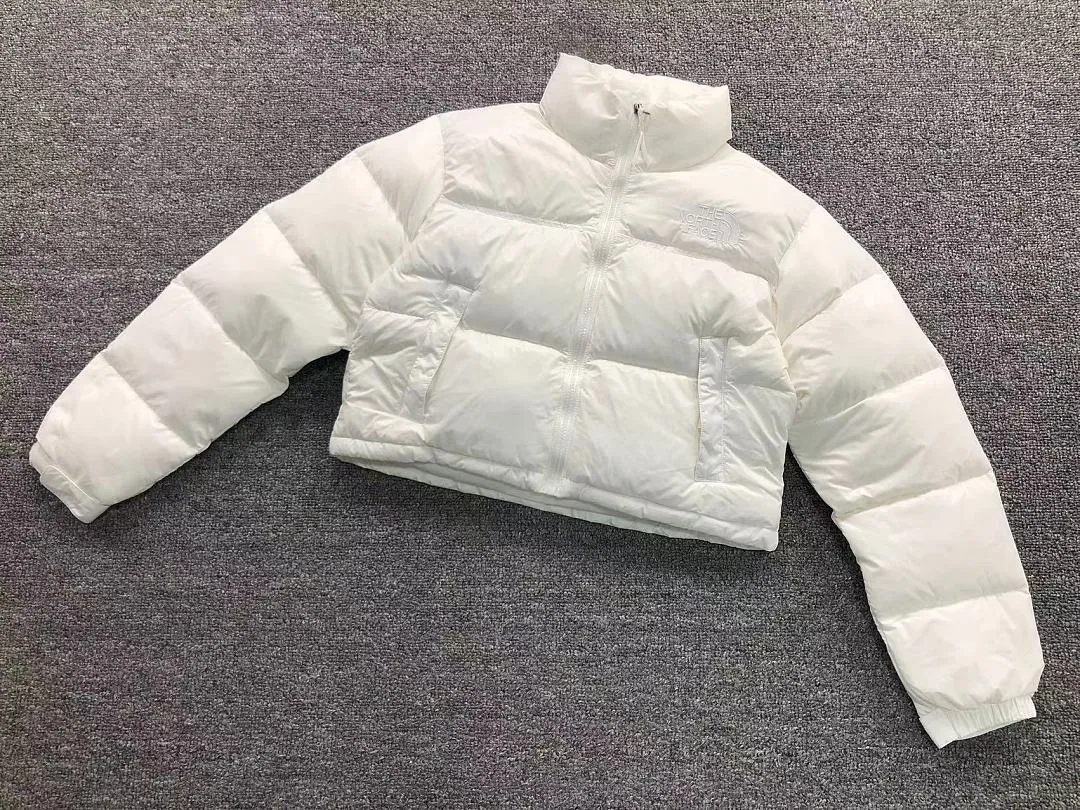 The North Face White Cropped Puffer B