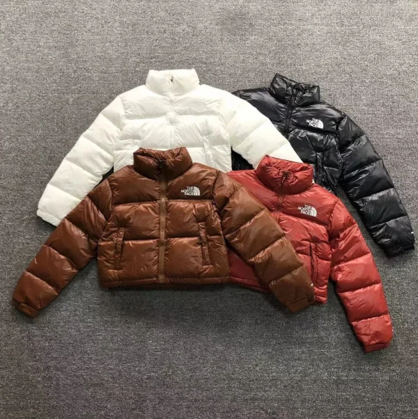 The North Face White Cropped Puffer B
