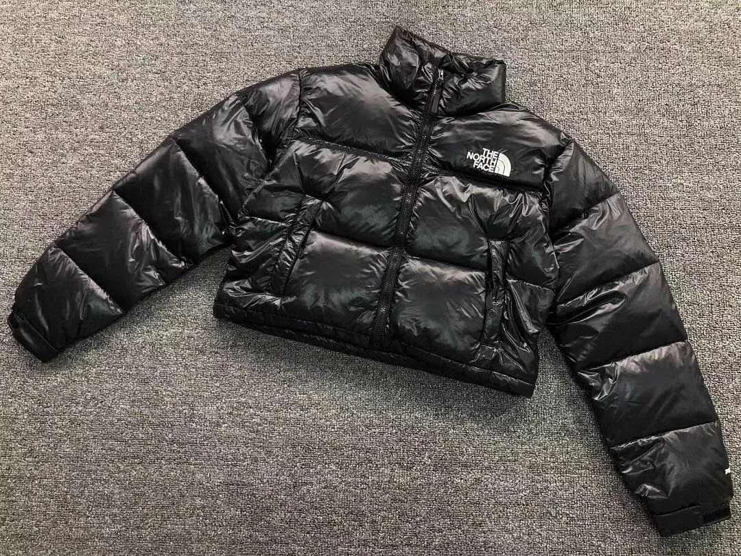 The North Face White Cropped Puffer B