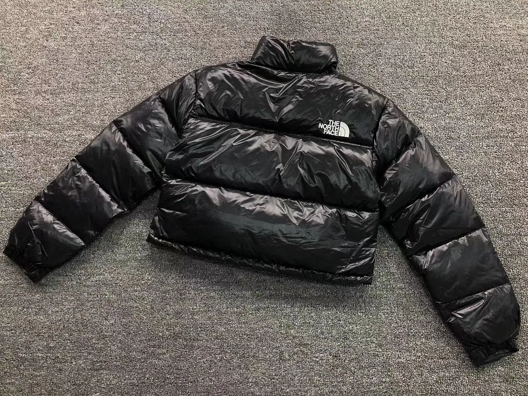 The North Face White Cropped Puffer B