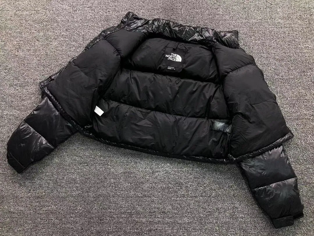 The North Face White Cropped Puffer B