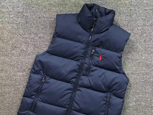 Ralph Lauren Navy Quilted Down Vest B - view 2