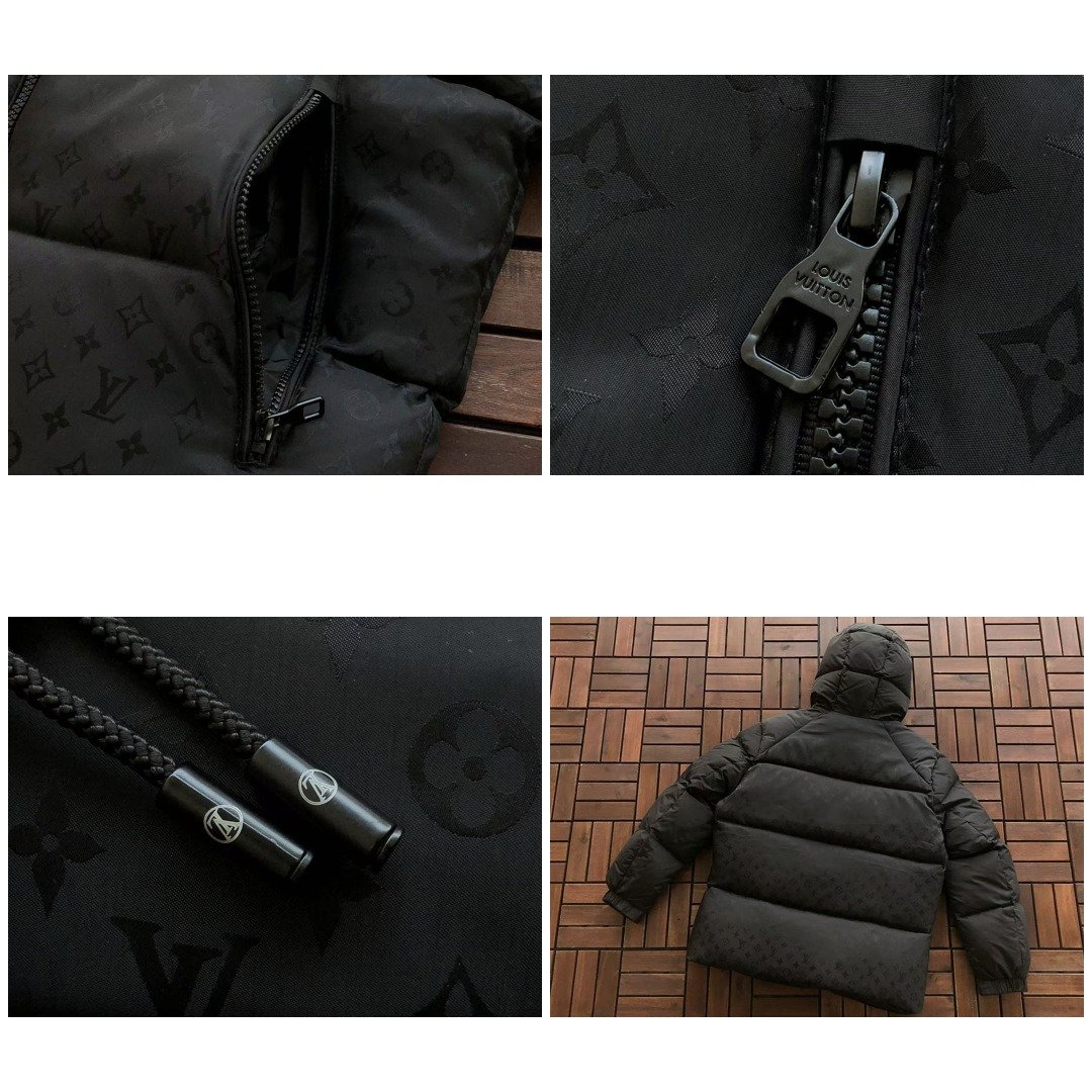 LV Zip up hooded down jacket - Image 4