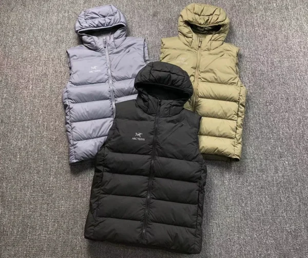 Arc’teryx Olive Quilted Down Vest - view 2
