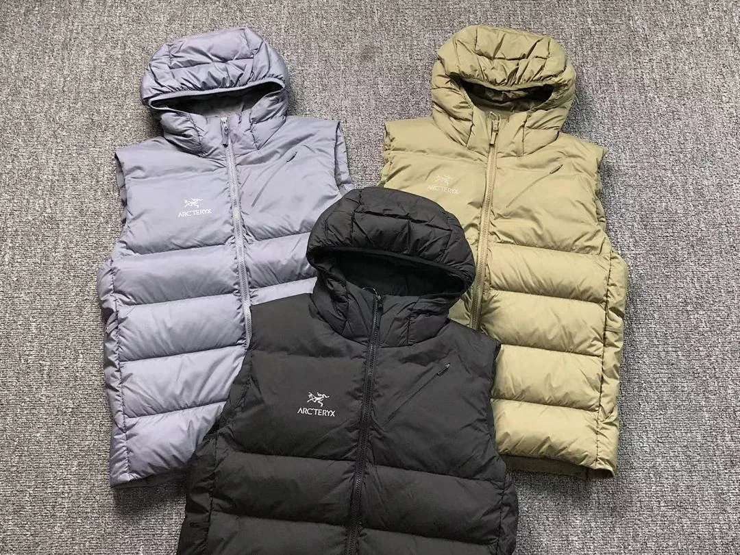 Arc'teryx Olive Quilted Down Vest