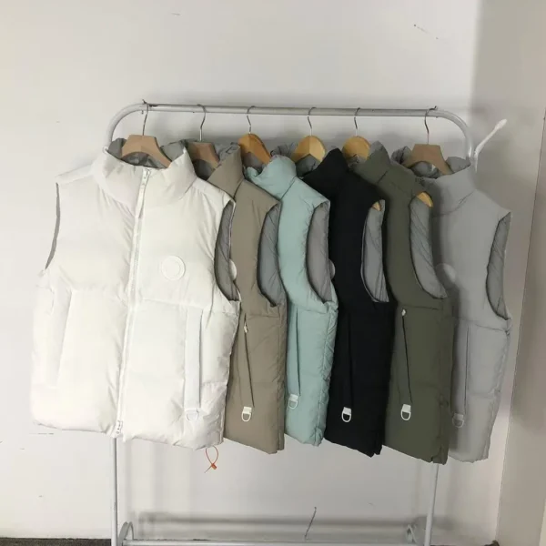 Canada Goose White Grey Quilted Vest - view 12