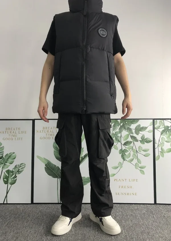 Canada Goose Black Logo Patch Vest - view 3