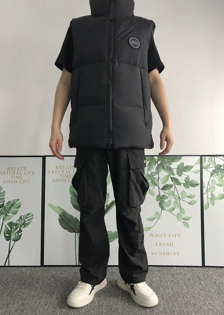 Canada Goose Black Logo Patch Vest