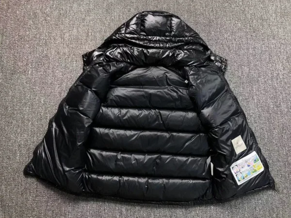 Moncler Black Glossy Longline Down Vest - view 6