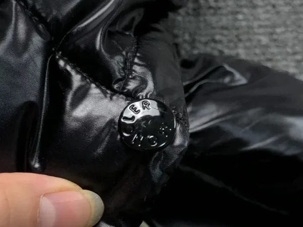 Moncler Black Glossy Longline Down Vest - view 10