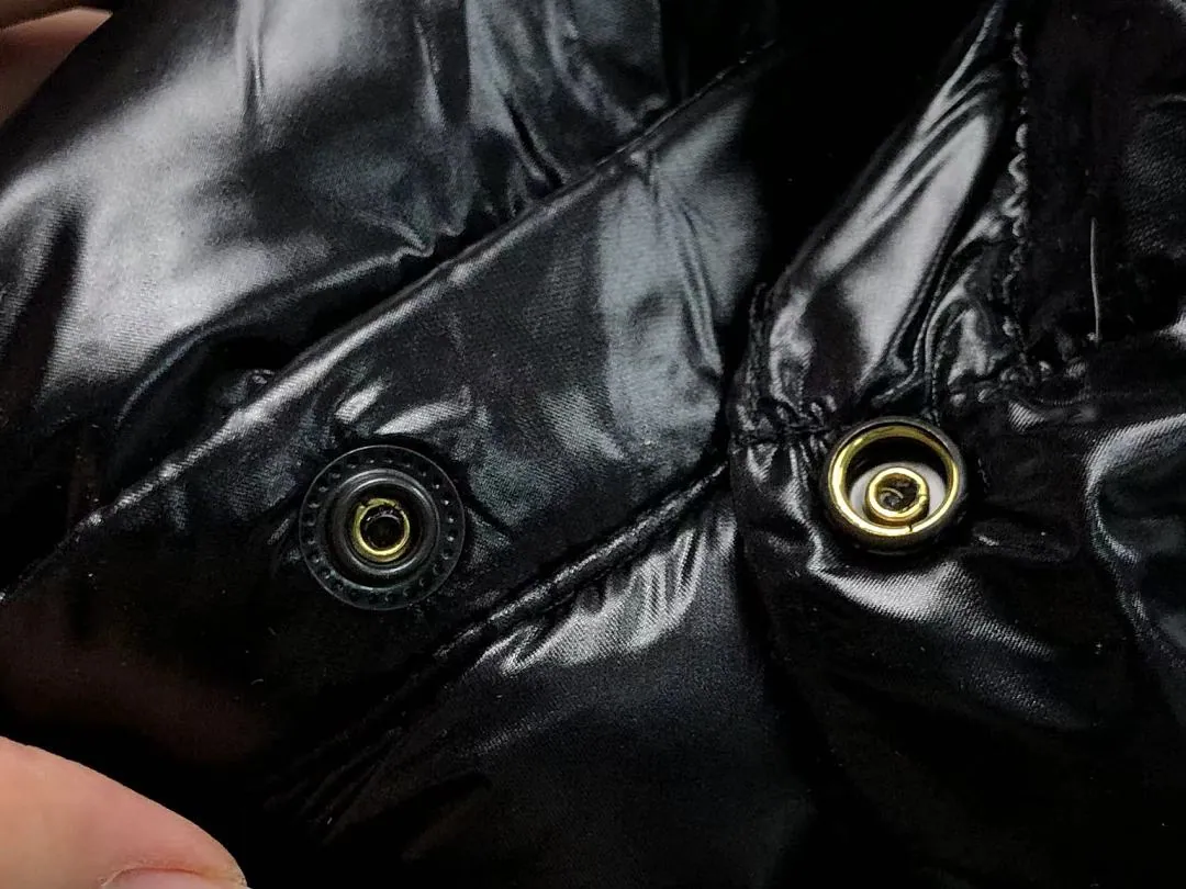 Moncler Black Glossy Longline Down Vest