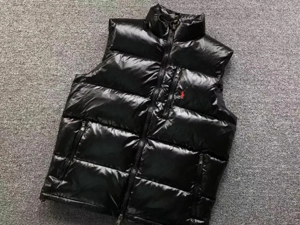 Ralph Lauren Black Glossy Down Vest - view 7