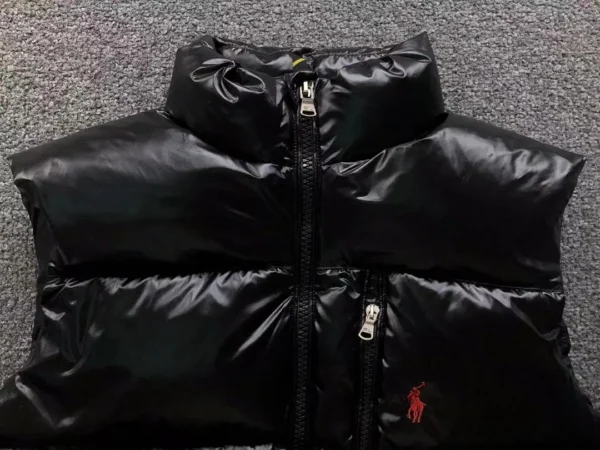 Ralph Lauren Black Glossy Down Vest - view 9
