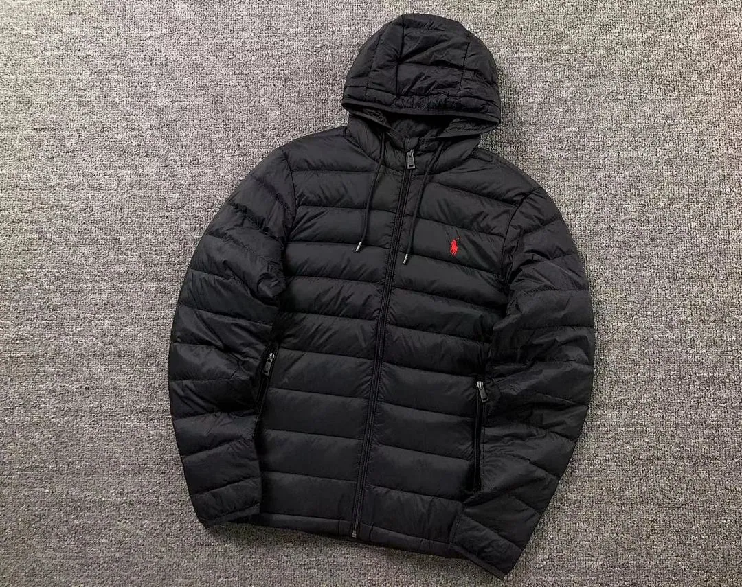 Ralph Lauren Navy Packable Hooded Puffer