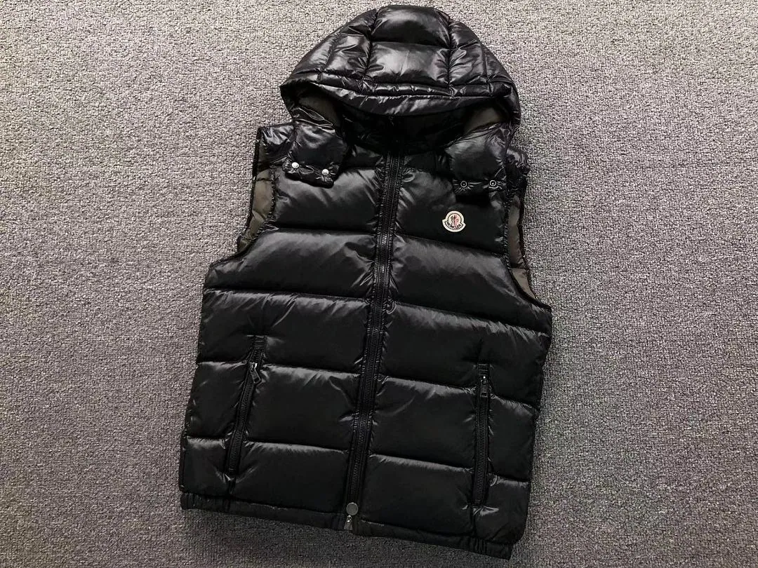 Moncler Navy Quilted Down Vest