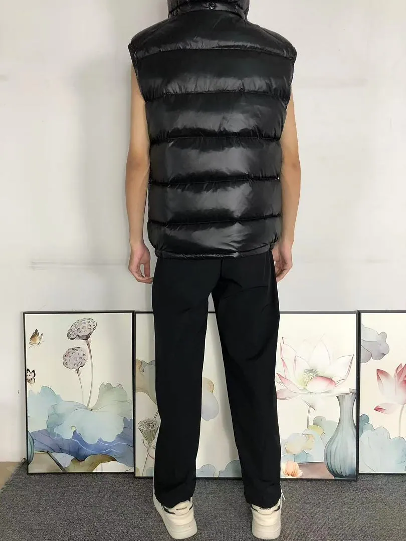 Moncler Navy Quilted Down Vest