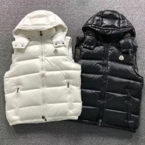Moncler Navy Quilted Down Vest