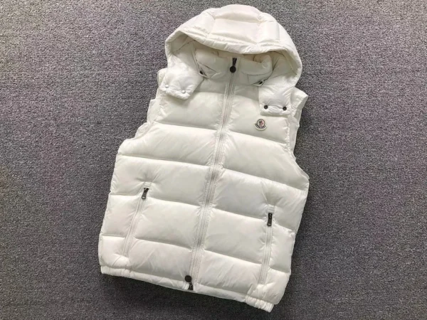 Moncler Navy Quilted Down Vest - view 7