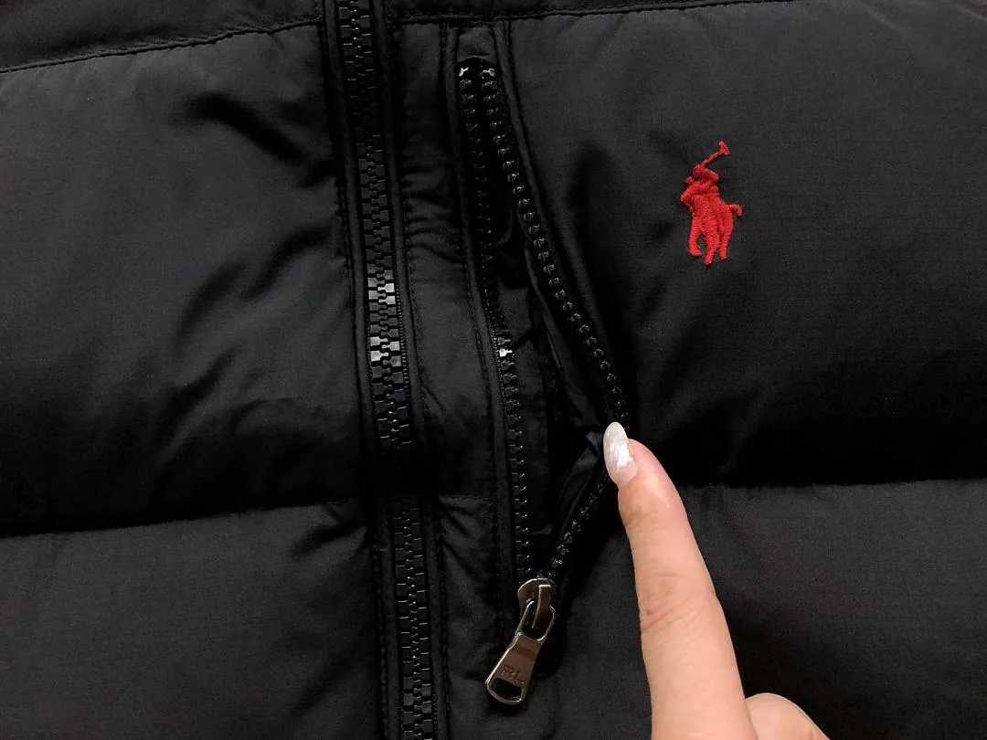 Ralph Lauren Navy Glossy Puffer