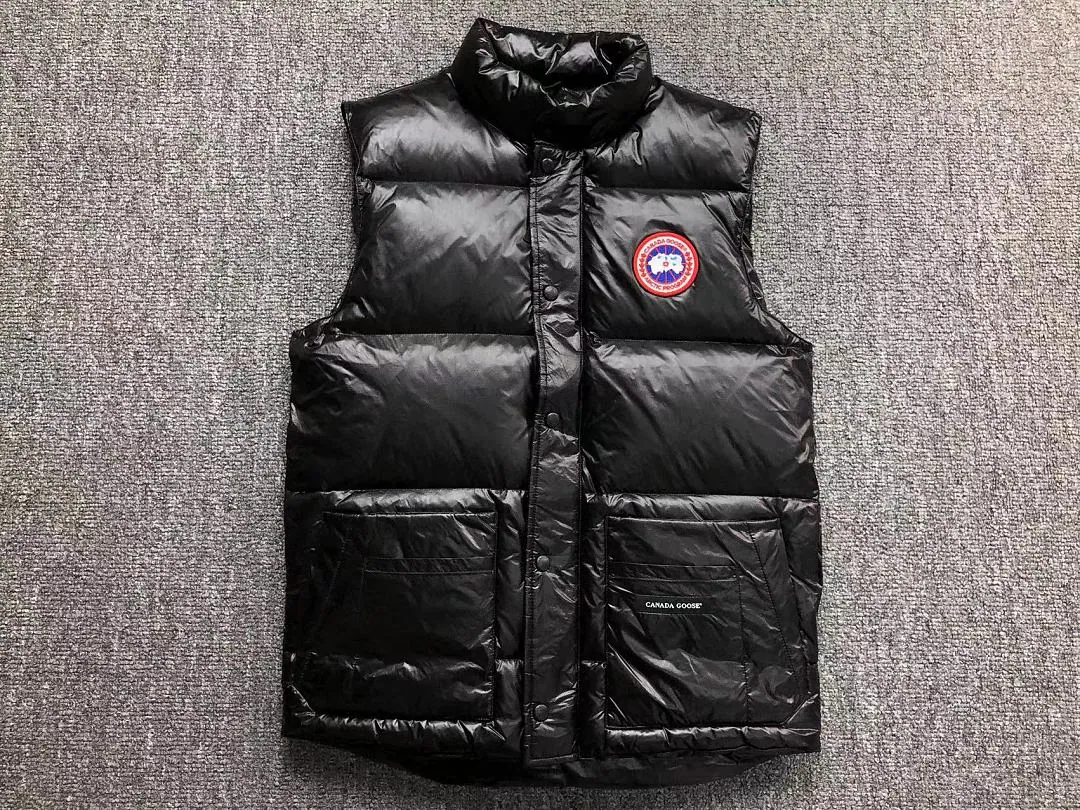 Canada Goose Black Glossy Down Vest E