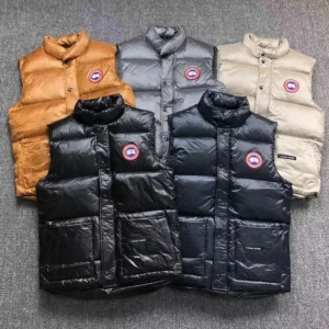 Canada Goose Black Glossy Down Vest E