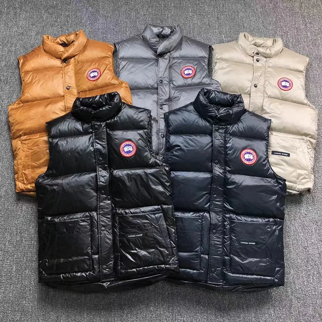 Canada Goose Black Glossy Down Vest E