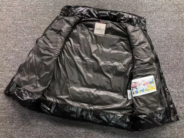 Moncler Black Glossy Down Vest lightweight - view 6