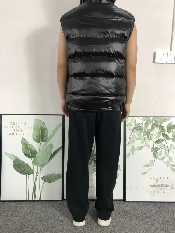 Moncler Black Packable Hood Down Vest - view 1