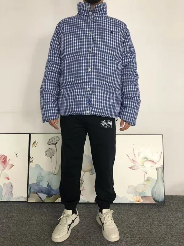 Ralph Lauren Blue Plaid Flannel Puffer - view 3