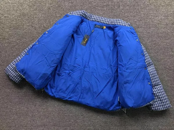 Ralph Lauren Blue Plaid Flannel Puffer - view 4