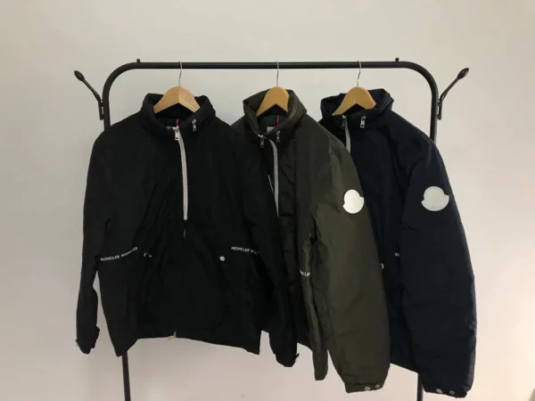 Moncler Black Glossy Cropped Puffer Jacket - view 1
