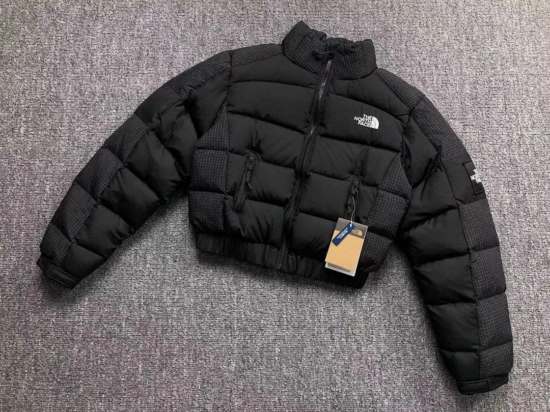 The North Face White Cropped Puffer