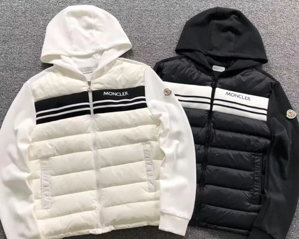 Moncler Logo Knit Packable Hooded Puffer Jacket - view 2