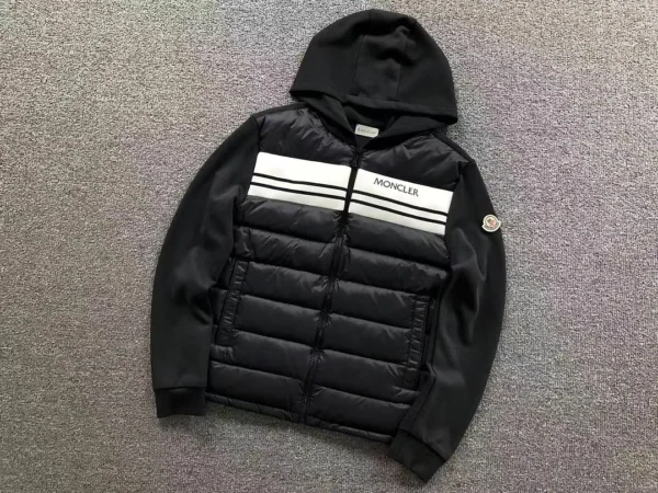 Moncler Logo Knit Packable Hooded Puffer Jacket - view 7
