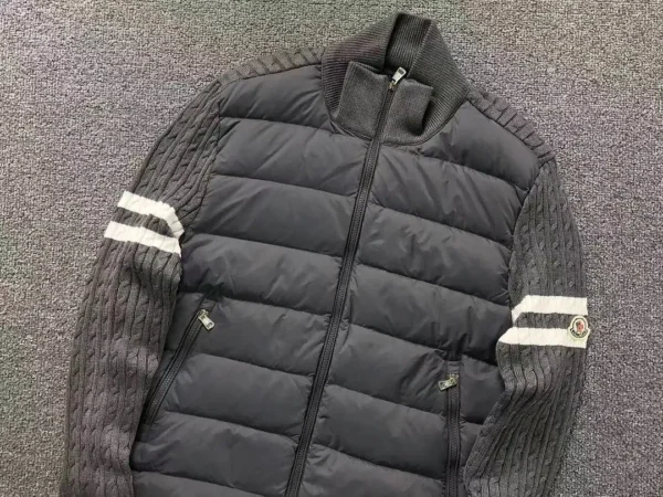 Moncler Padded Wool Zip-Up Cardigan Puffer Jackets - view 6