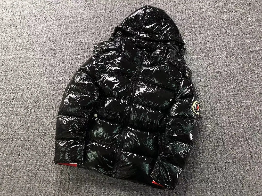 Moncler Black Glossy Longline Puffer B