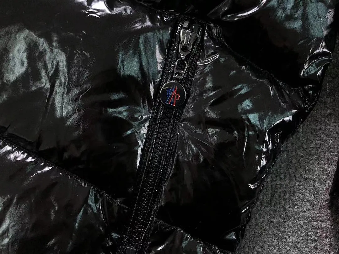 Moncler Black Glossy Longline Puffer B