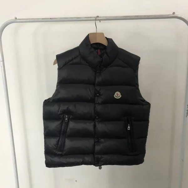 Moncler Black Logo Patch Gilet - view 1