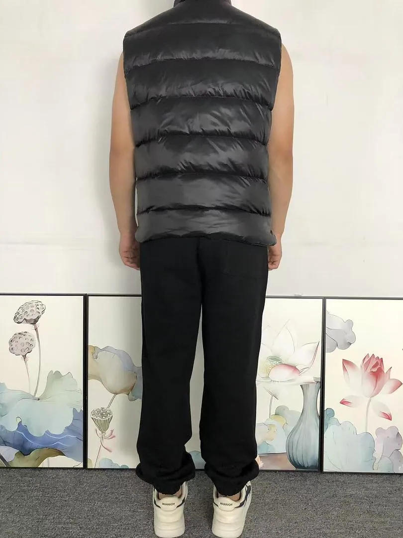 Moncler Black Logo Patch Gilet