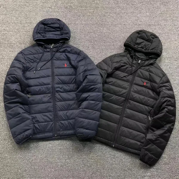 Ralph Lauren Navy Packable Puffer Jacket