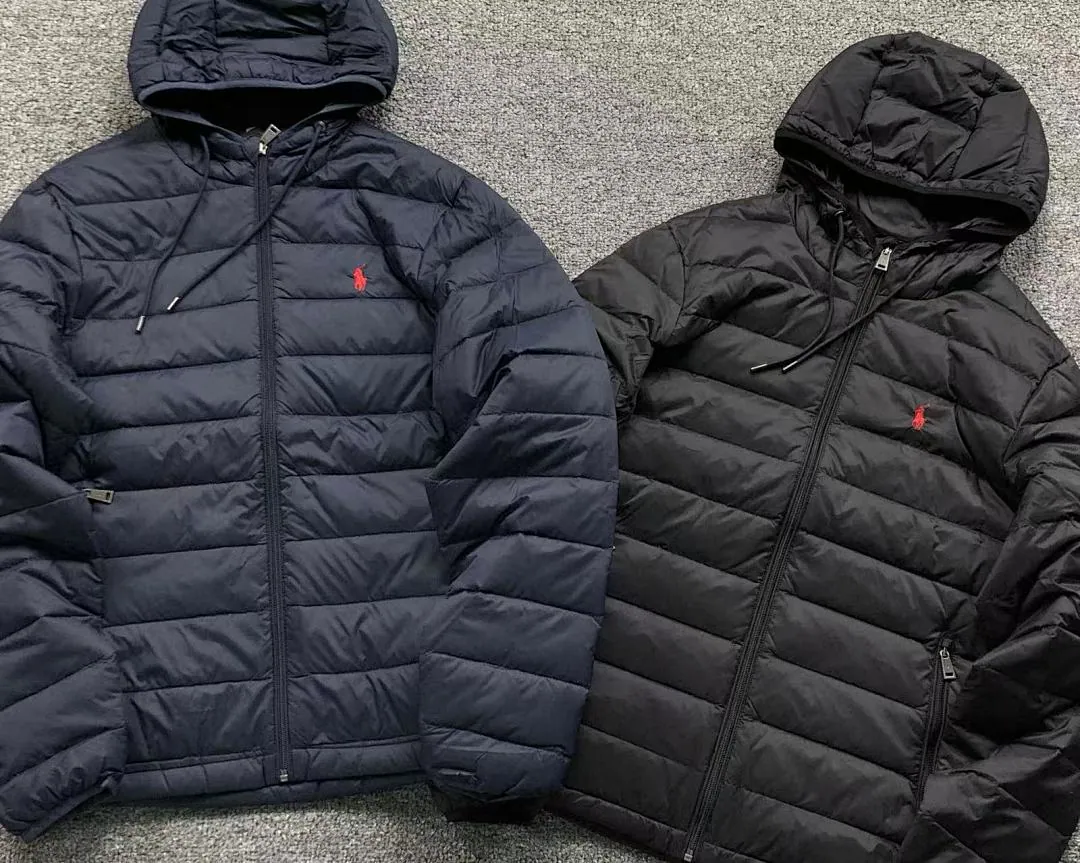 Ralph Lauren Navy Packable Puffer Jacket