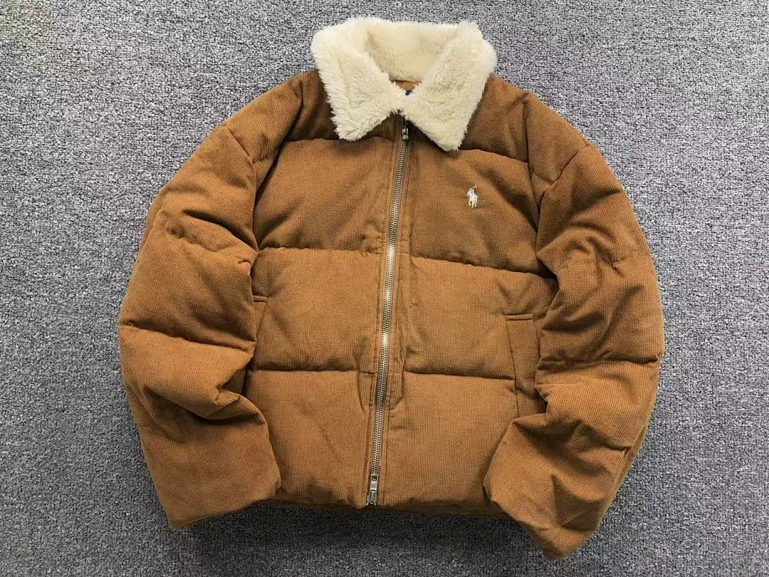Ralph Lauren Tan Sherpa Collar Puffer