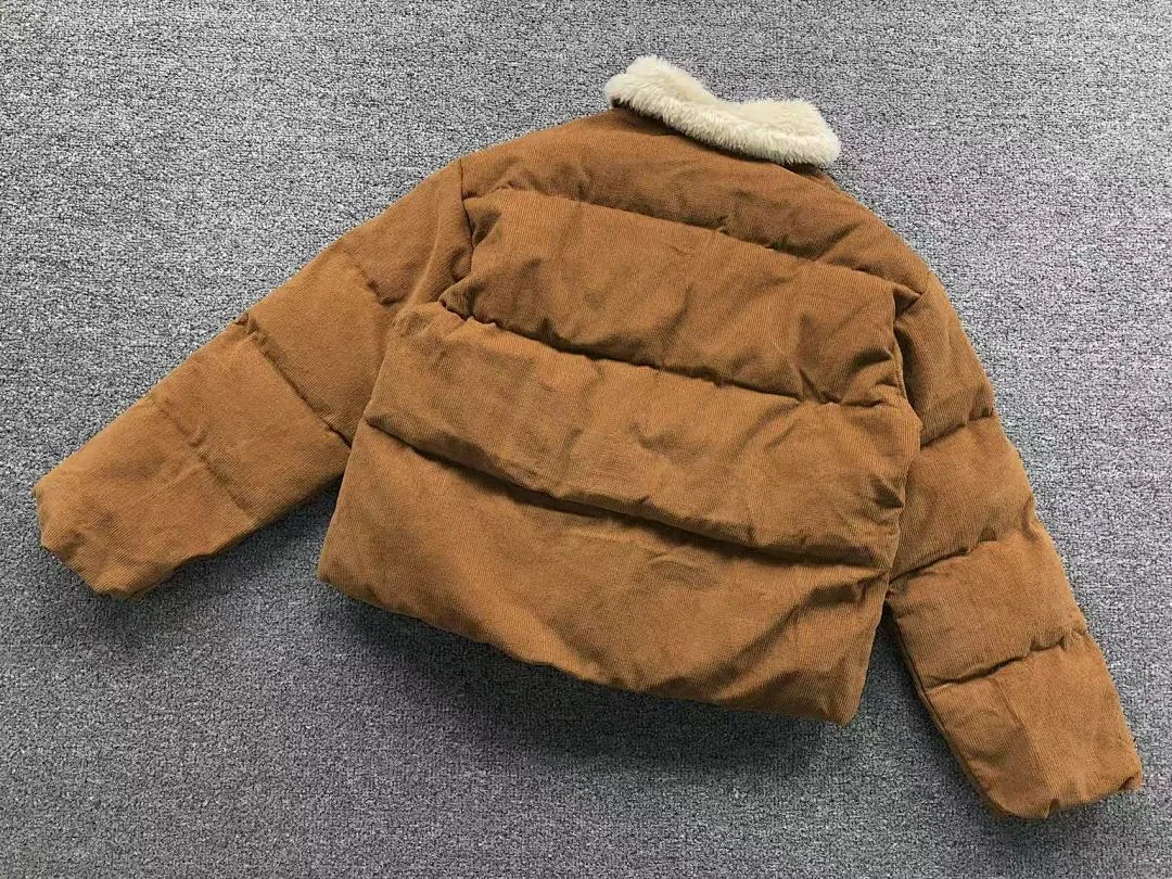 Ralph Lauren Tan Sherpa Collar Puffer
