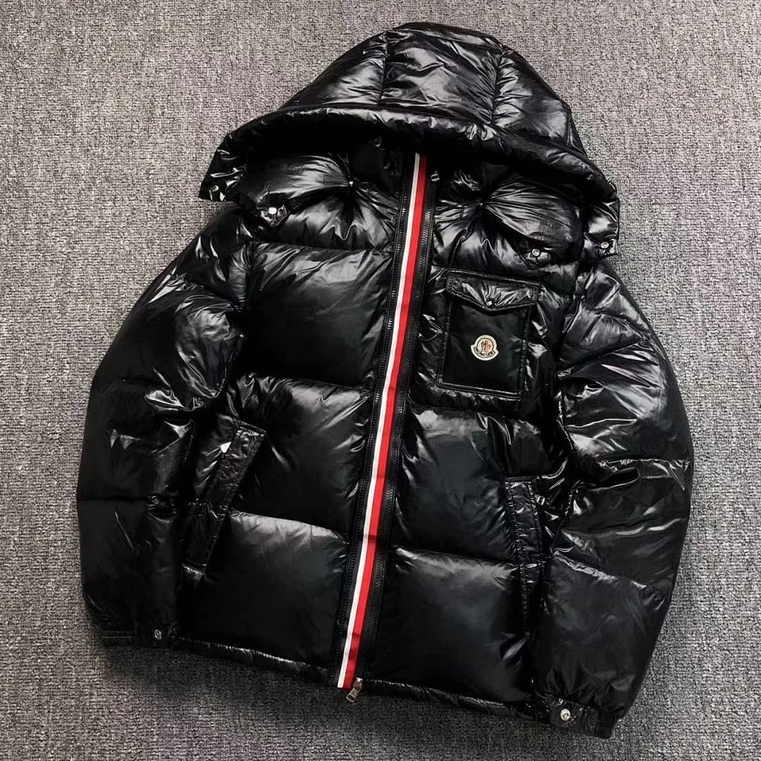 Moncler Montbeliard Short Down Jacket, glossy Puffer jacket