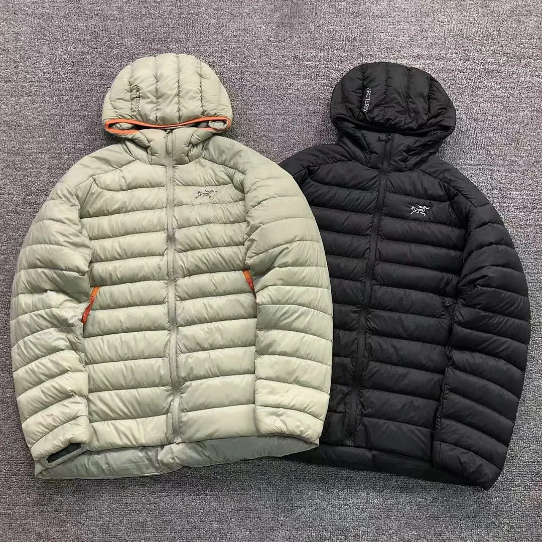Arc’teryx Beige Hooded Down Jacket